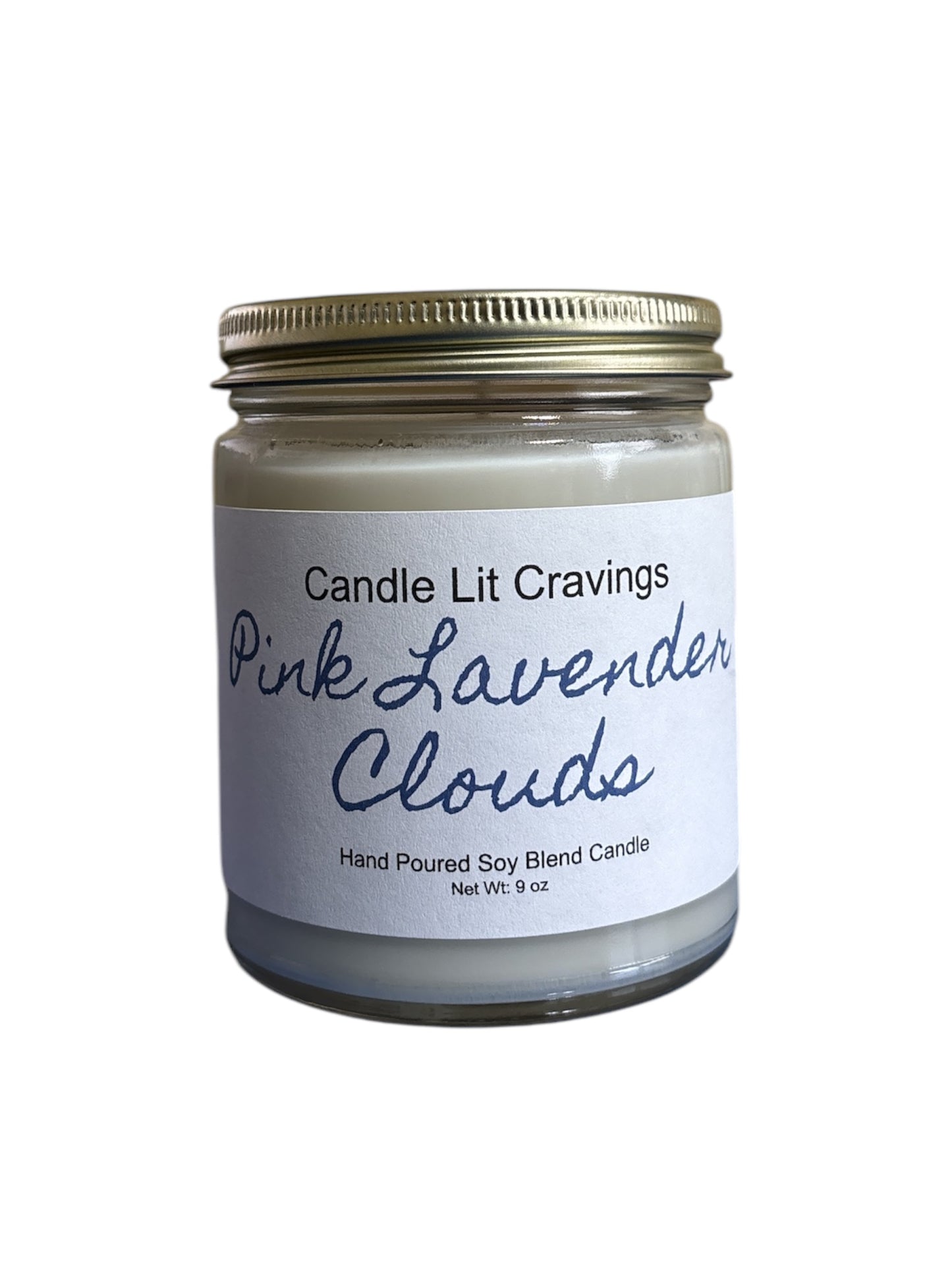 Pink lavender Clouds Candle