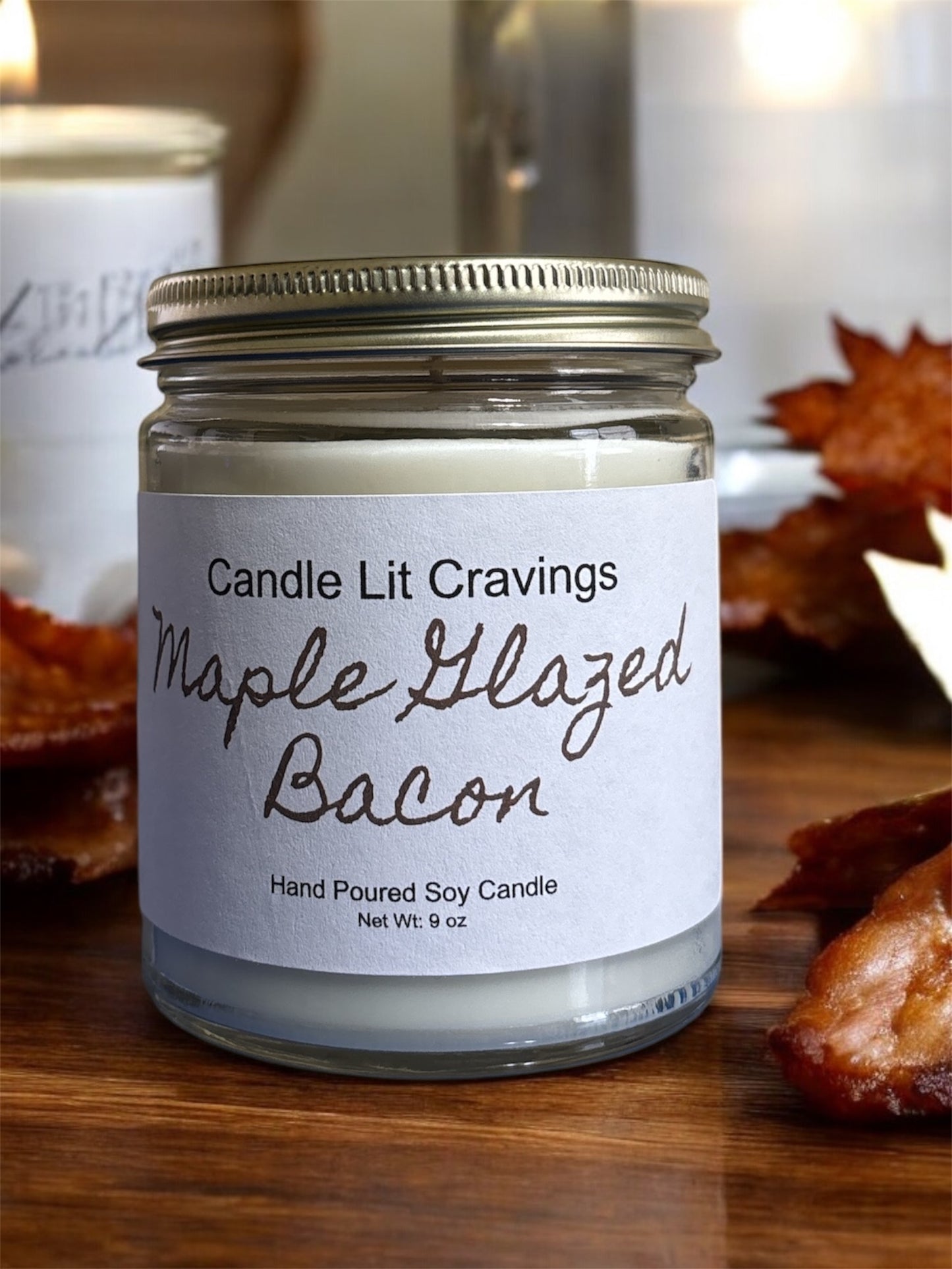 Maple Glazed Bacon Candle
