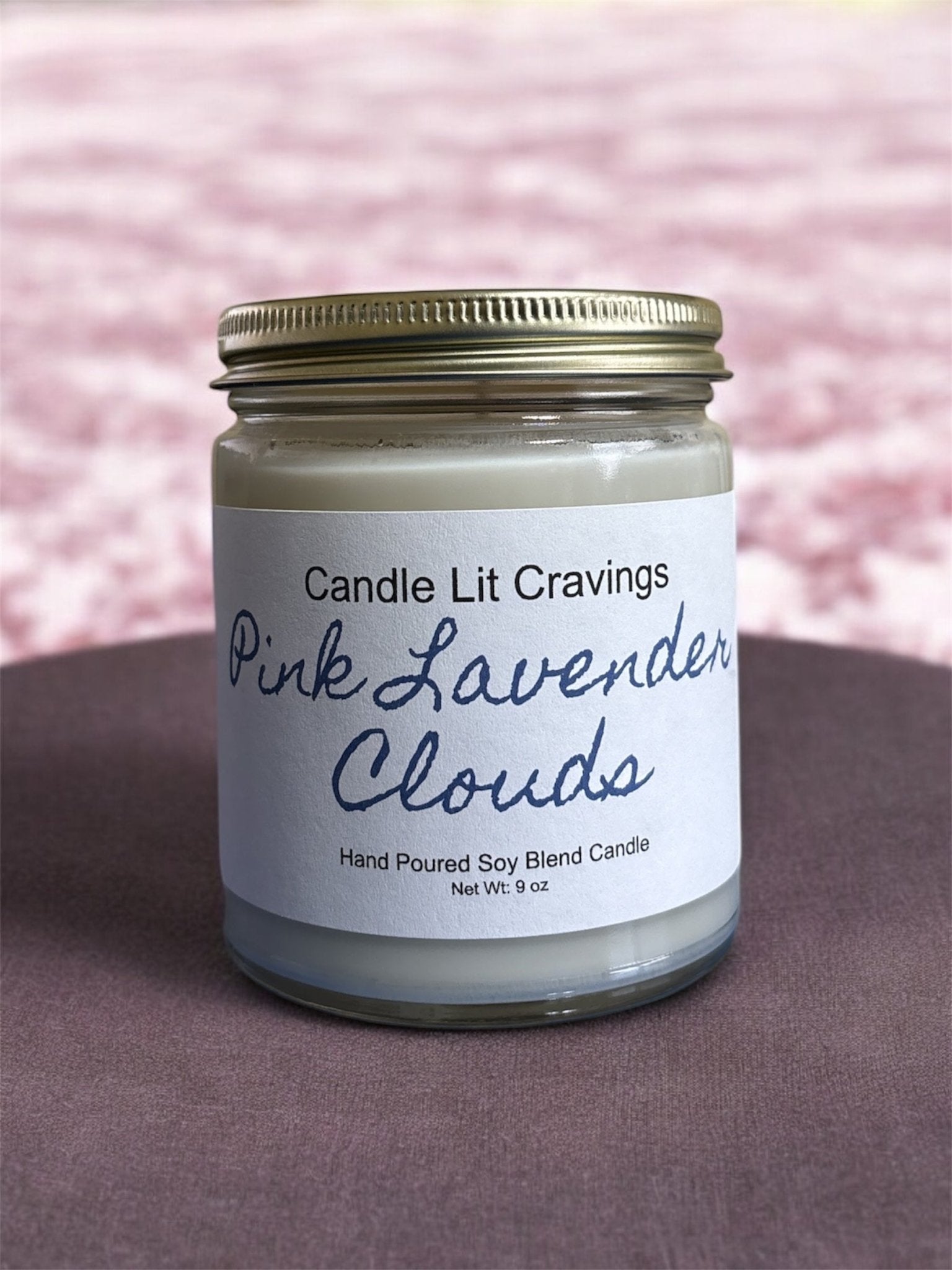 Pink lavender Clouds CandleCandle Lit Cravings