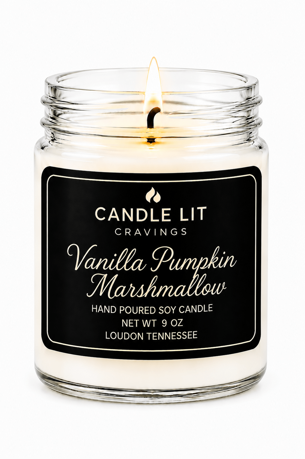 Vanilla Pumpkin MarshmallowCandle Lit Cravings