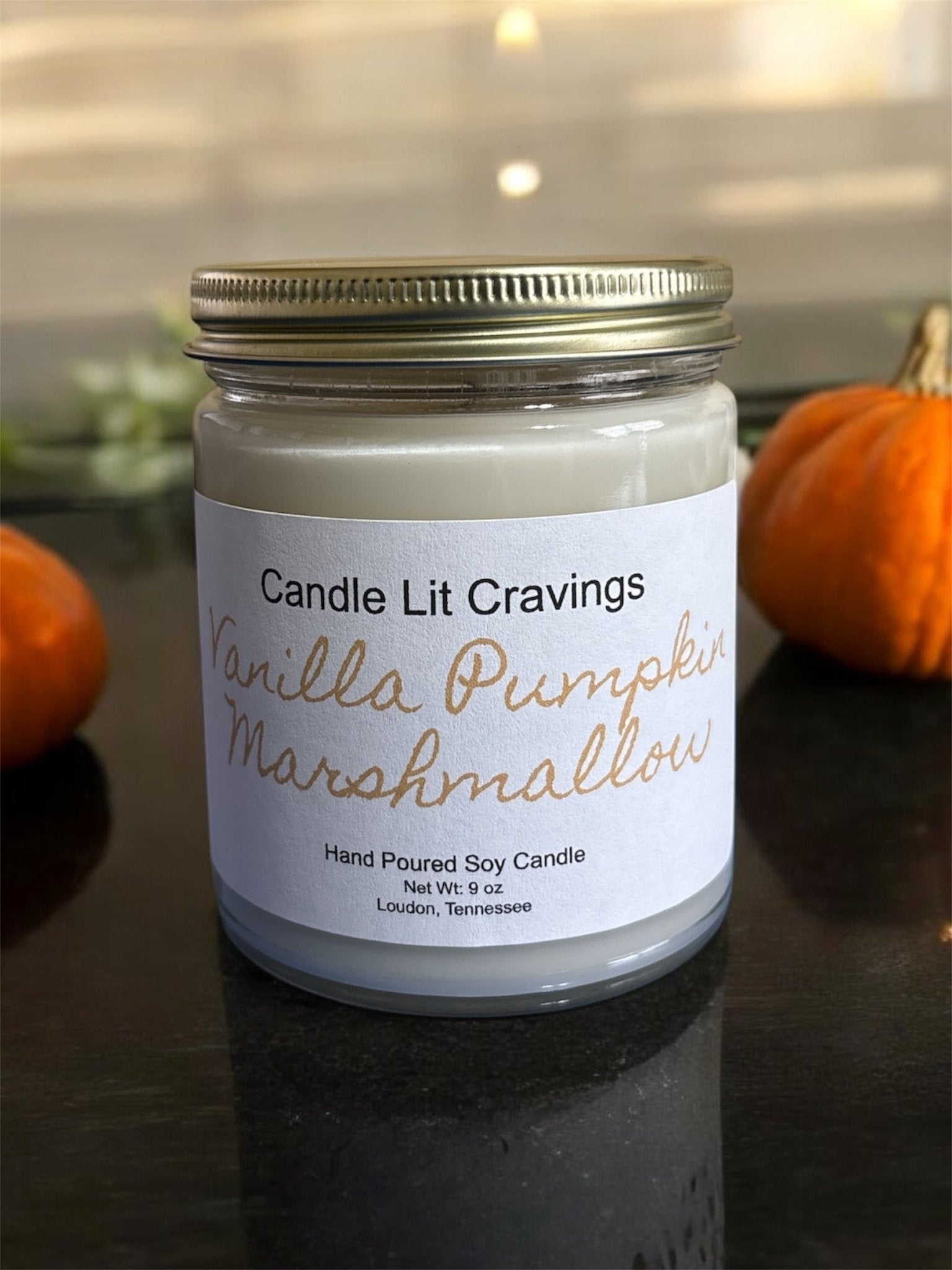 Vanilla Pumpkin Marshmallow CandleCandle Lit Cravings